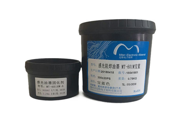 Chine Anti masque liquide alcalin de soudure, encre de carte PCB de masque de soudure de Photoimageable de couleur de bleu royal fournisseur