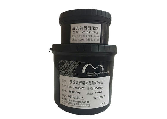 Chine Encre d'imprimerie noire de carte PCB de couleur, masque durcissable de soudure de Photoimageable fournisseur