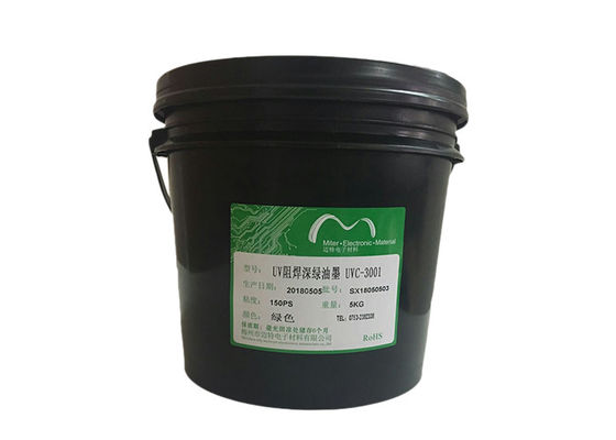 Chine Encre durcissable UV vert-foncé de masque de soudure pour couche latérale la seule/double fournisseur